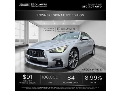 used 2019 INFINITI Q50 car, priced at $21,342