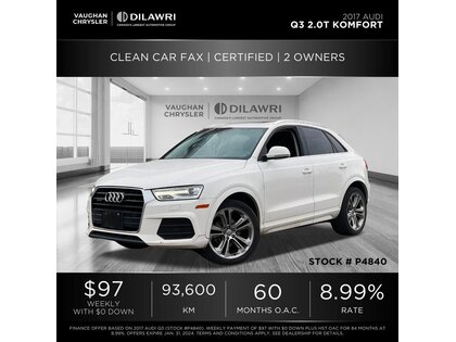 used 2017 Audi Q3 car, priced at $19,087