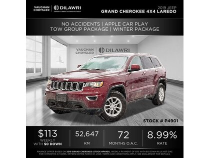 used 2019 Jeep Grand Cherokee car, priced at $27,424