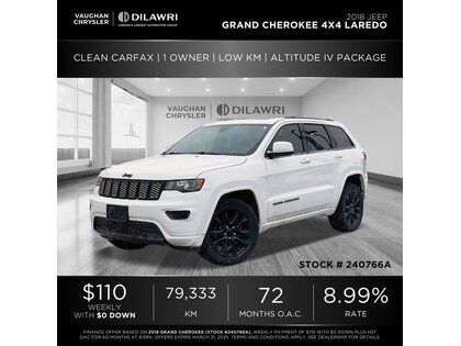 used 2018 Jeep Grand Cherokee car, priced at $26,567