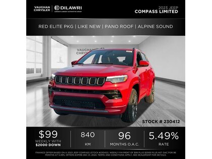used 2023 Jeep Compass car, priced at $35,057