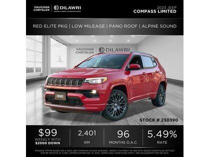 used 2023 Jeep Compass car, priced at $35,613