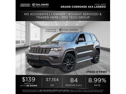 used 2021 Jeep Grand Cherokee car, priced at $37,009