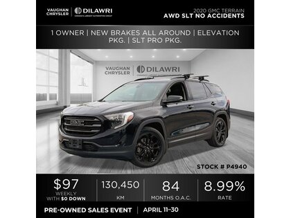 used 2020 GMC Terrain car, priced at $24,692