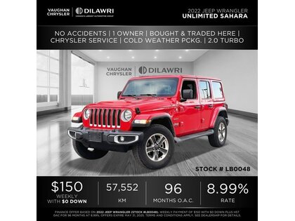 used 2022 Jeep Wrangler Unlimited car, priced at $42,801