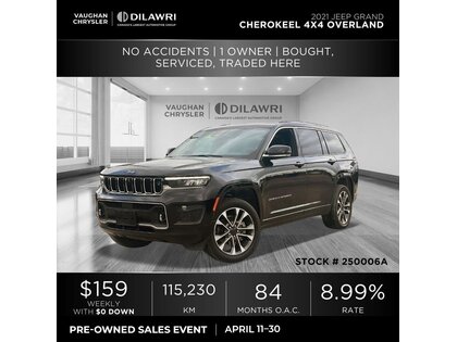 used 2021 Jeep Grand Cherokee car, priced at $42,000