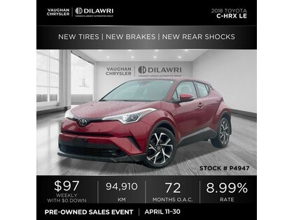 used 2018 Toyota C-HR car, priced at $20,400
