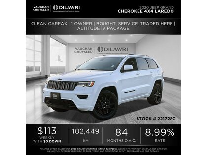 used 2020 Jeep Grand Cherokee car, priced at $27,600