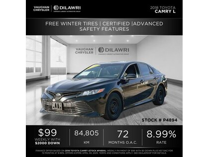 used 2018 Toyota Camry car, priced at $22,662