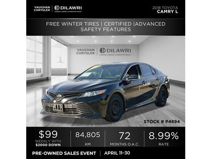 used 2018 Toyota Camry car, priced at $22,662