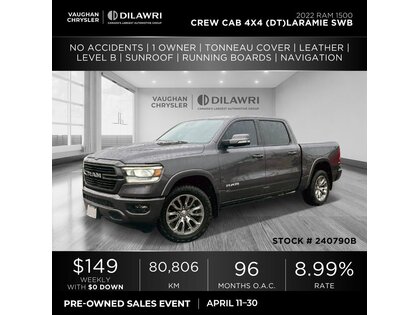 used 2022 Ram 1500 Crew Cab car, priced at $49,457