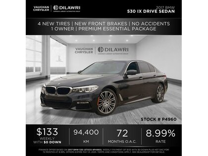 used 2017 BMW 530I car, priced at $28,705