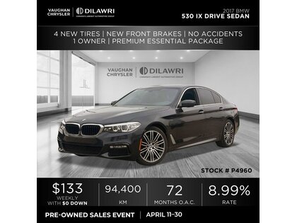 used 2017 BMW 530I car, priced at $28,705