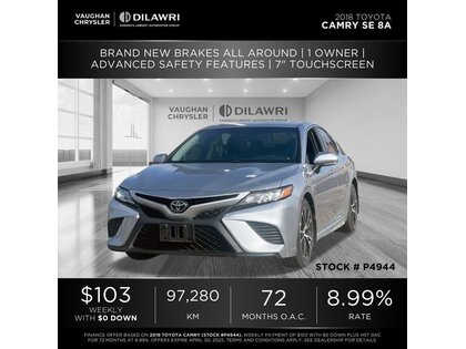 used 2018 Toyota Camry car, priced at $24,292