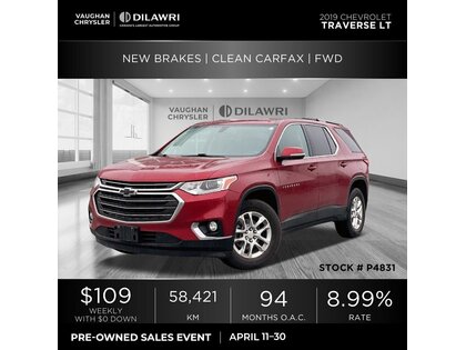 used 2019 Chevrolet Traverse car, priced at $19,388