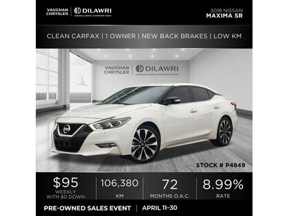 used 2018 Nissan Maxima car, priced at $19,870
