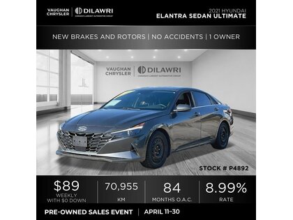 used 2021 Hyundai Elantra car, priced at $21,900