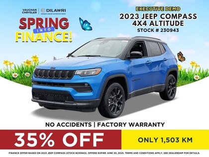 used 2023 Jeep Compass car, priced at $36,338