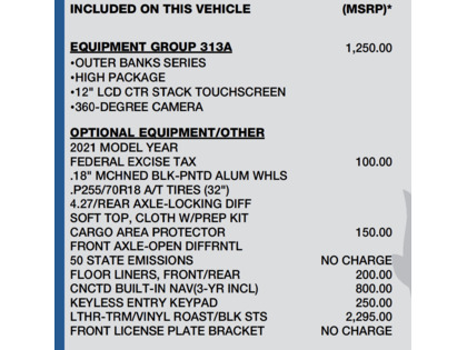 used 2021 Ford Bronco car, priced at $49,900