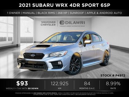 used 2021 Subaru WRX car, priced at $24,781