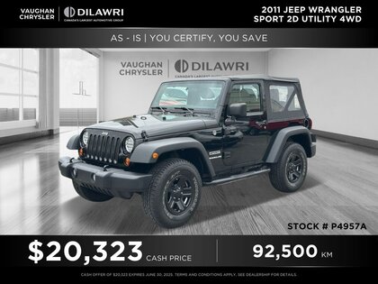 used 2011 Jeep Wrangler car, priced at $18,790