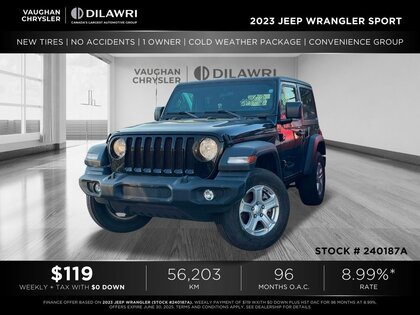 used 2023 Jeep Wrangler car, priced at $36,400