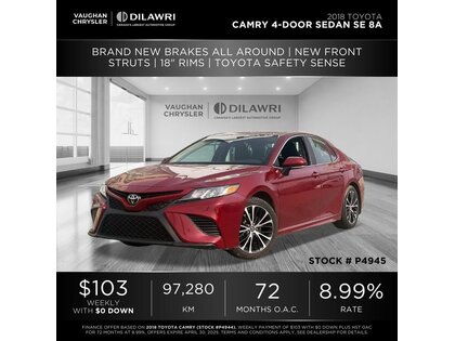 used 2018 Toyota Camry car, priced at $23,621