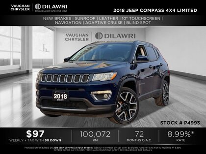 used 2018 Jeep Compass car, priced at $21,416