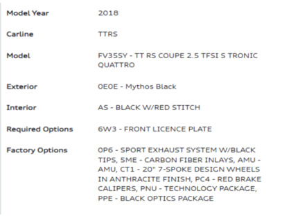 used 2018 Audi TT RS Coupe car, priced at $52,900