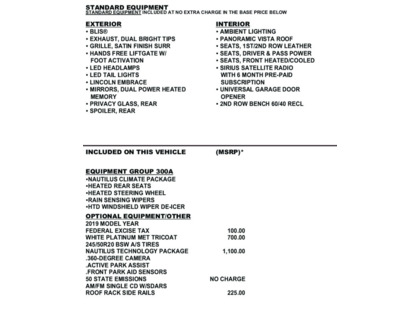 used 2019 Lincoln Nautilus car, priced at $28,900