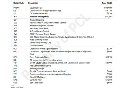used 2022 Porsche Cayenne car, priced at $72,900